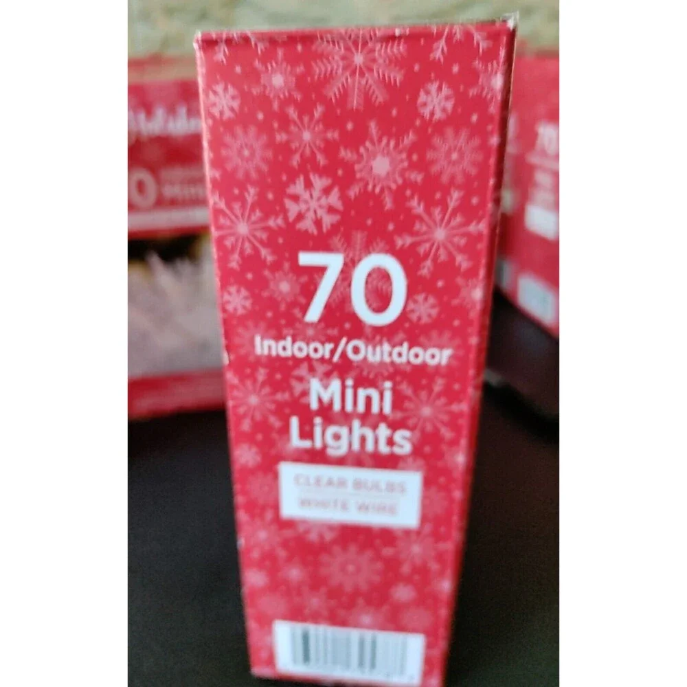 Holiday Style 70 Bulb Clear Lights With White Wire